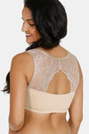 Zivame Ornate Glitz Padded Wired 3/4th Coverage Blouse Bra - Cuban Sand — thumbnail 2
